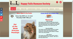 Desktop Screenshot of happytailsanimalshelter.org